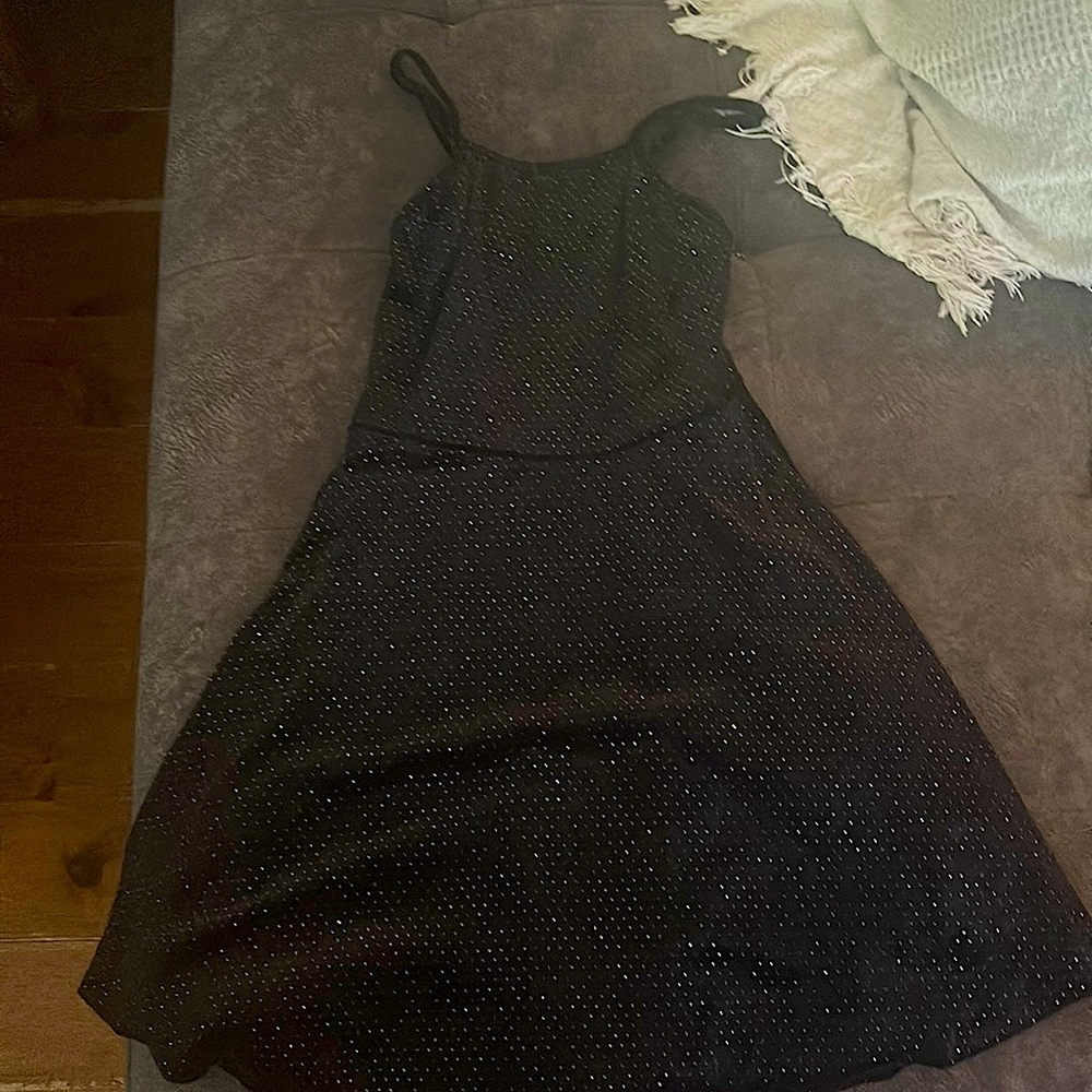 Black dress with silver dots, from urban kids